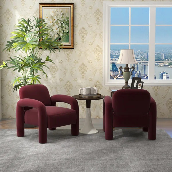 Iryanna Velvet Armchair | Wayfair North America