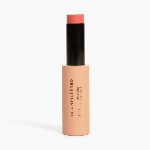 + Lux Unfiltered N°11 Smoothing Hydrating Lip Tint for Women - Tinted Lip Balm with Jojoba & Sunflower Oil - Lightweight, Moisturizing, Semi-Sheer Color - Vegan & Cruelty-Free - Guava (Pink) | Amazon (US)