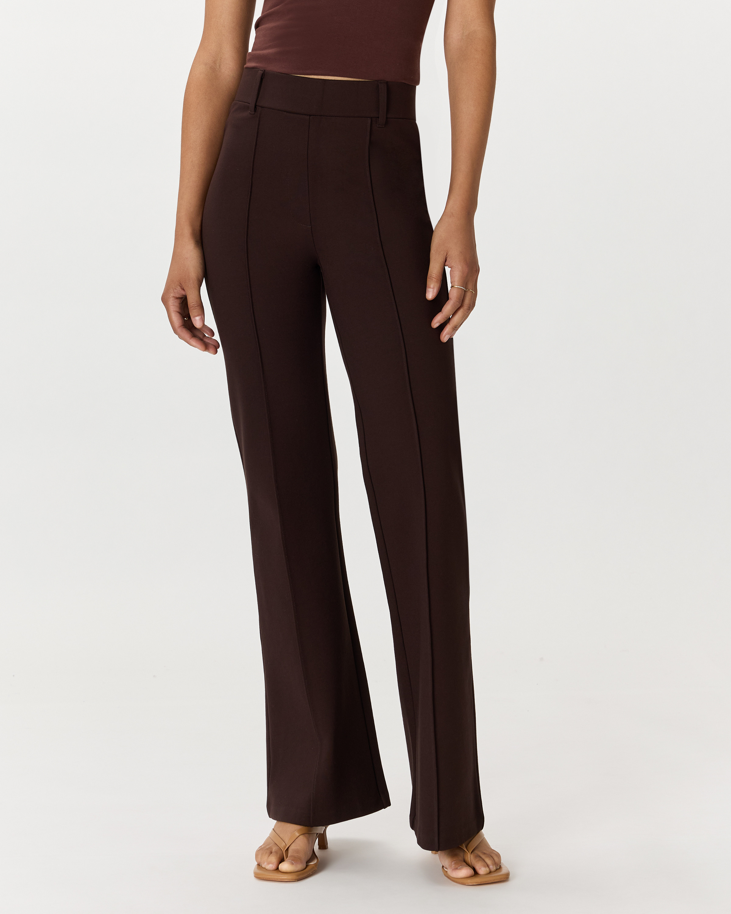 Ultra-Stretch Ponte Flare Leg Pants | Quince