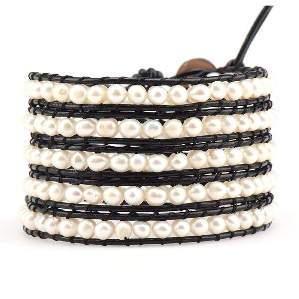 Freshwater Pearls on Black | Victoria Emerson