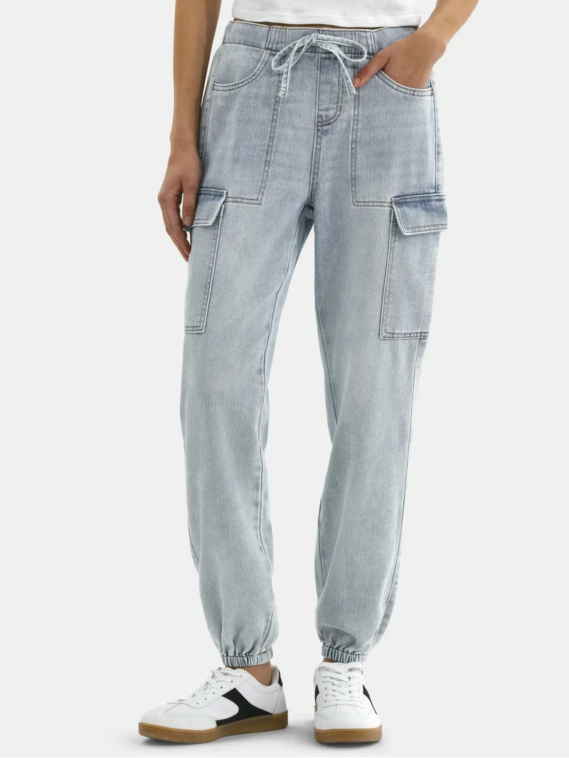 No Boundaries Cargo Joggers, 28'' Inseam, Women's | Walmart (US)