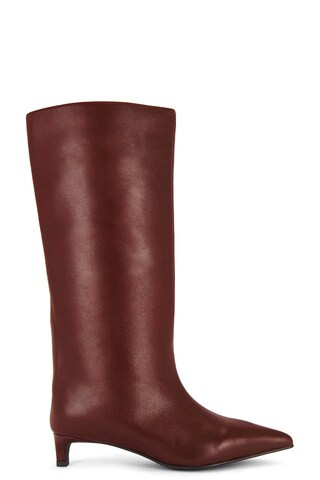 Nakedvice x REVOLVE The Stacey Boot in Dark Cherry Leather from Revolve.com | Revolve Clothing (Global)