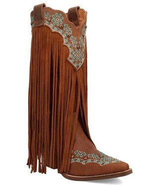 Dingo Tequila Sunrise Leather Fringe Western Boots | Dillard's | Dillard's