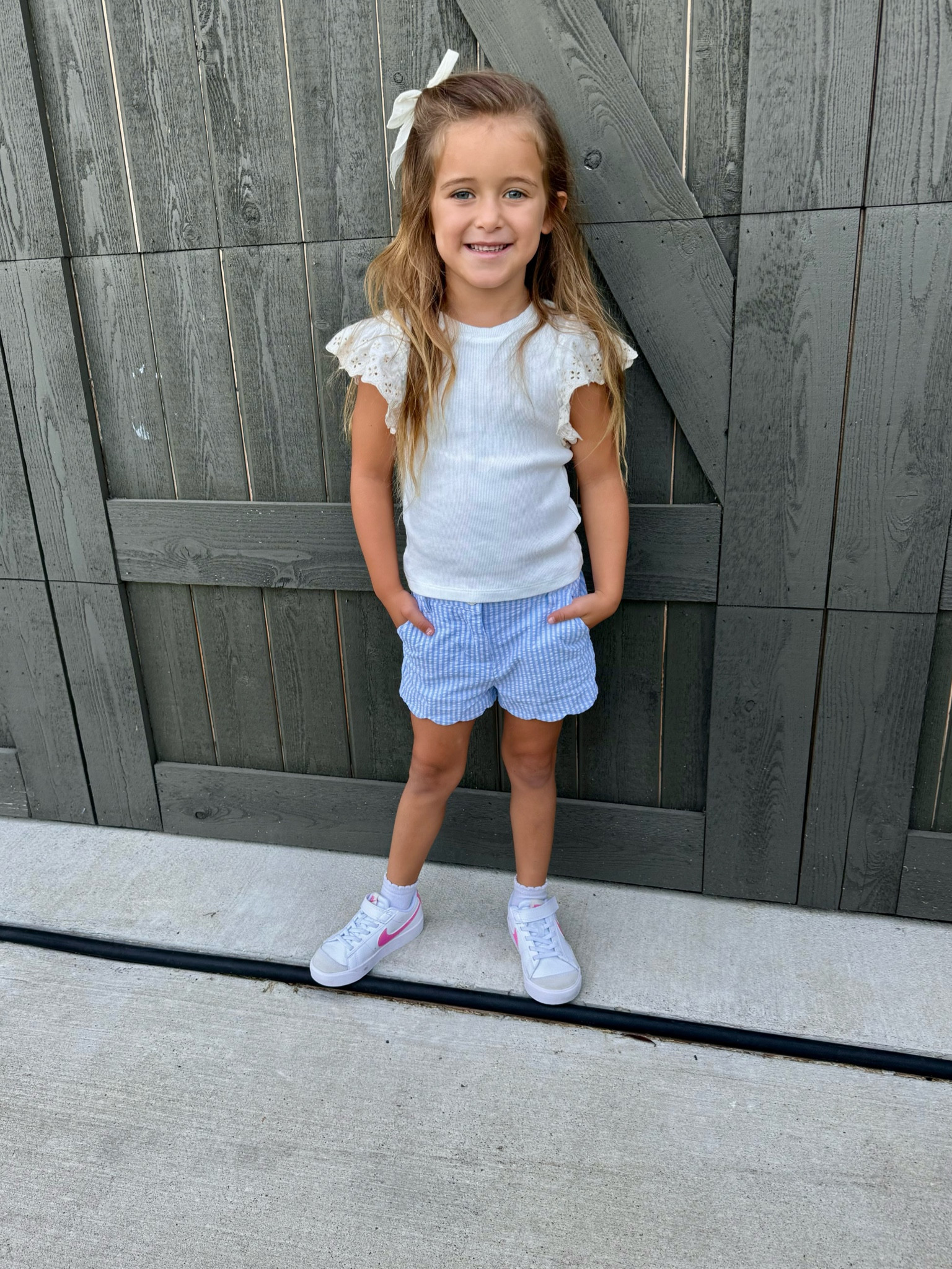Addi is wearing a size 5, and both shorts and shirt

Girls outfit, cute girls, outfit, back to school, girls, sale, outfit, kids, Nike blazer shoes 

#LTKSeasonal #LTKKids #LTKBacktoSchool