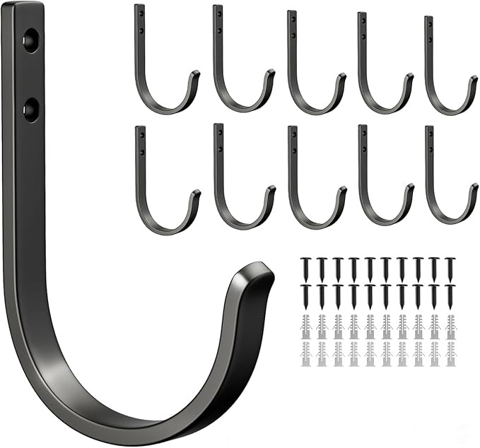 10-Pack Wall Hook for Hanging, 10KG (Max), Stainless Coat Hooks for Towel, Hat, Backpack, Key, Cl... | Amazon (CA)