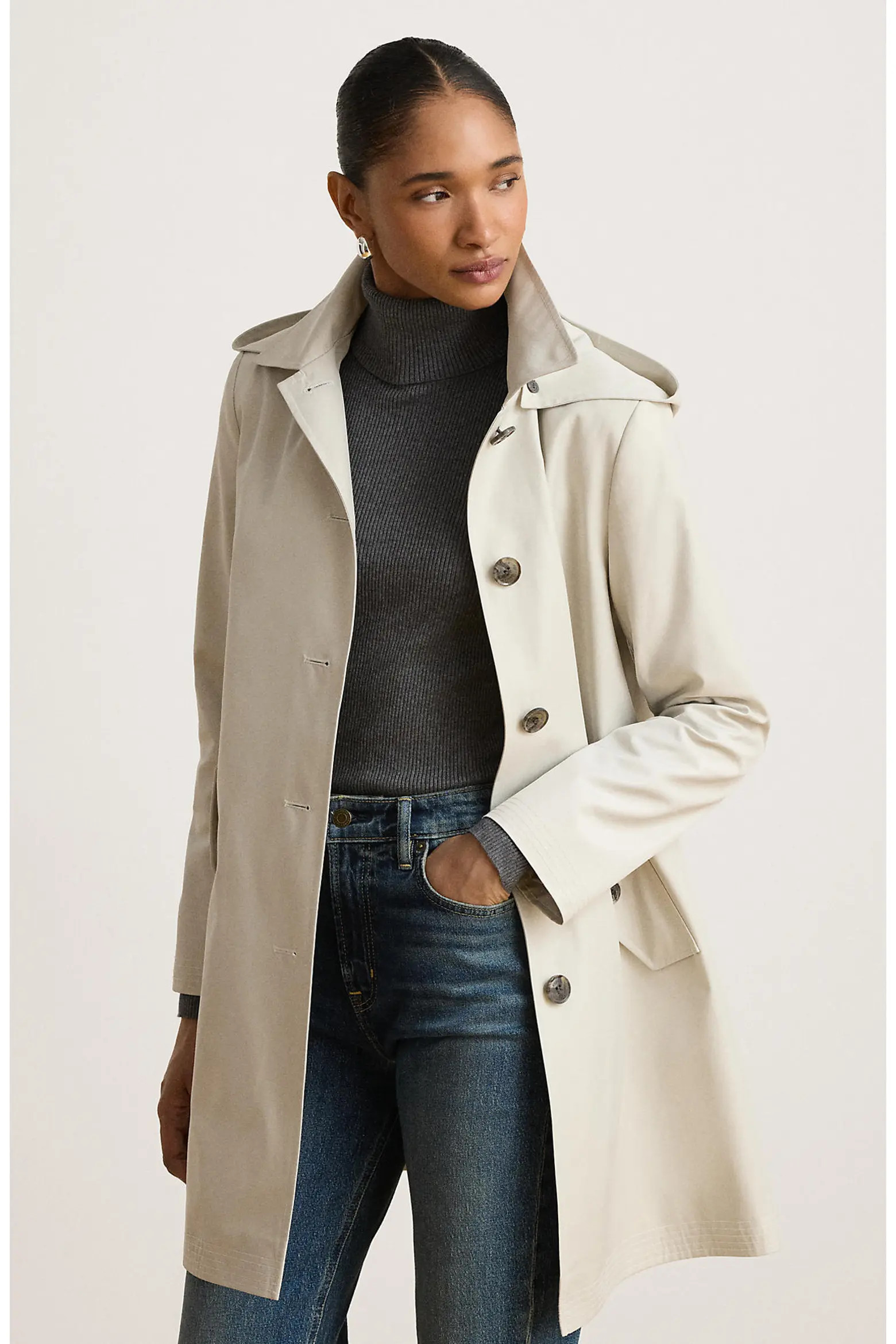 Balmacaan Hooded Raincoat (Women) | Nordstrom | Nordstrom