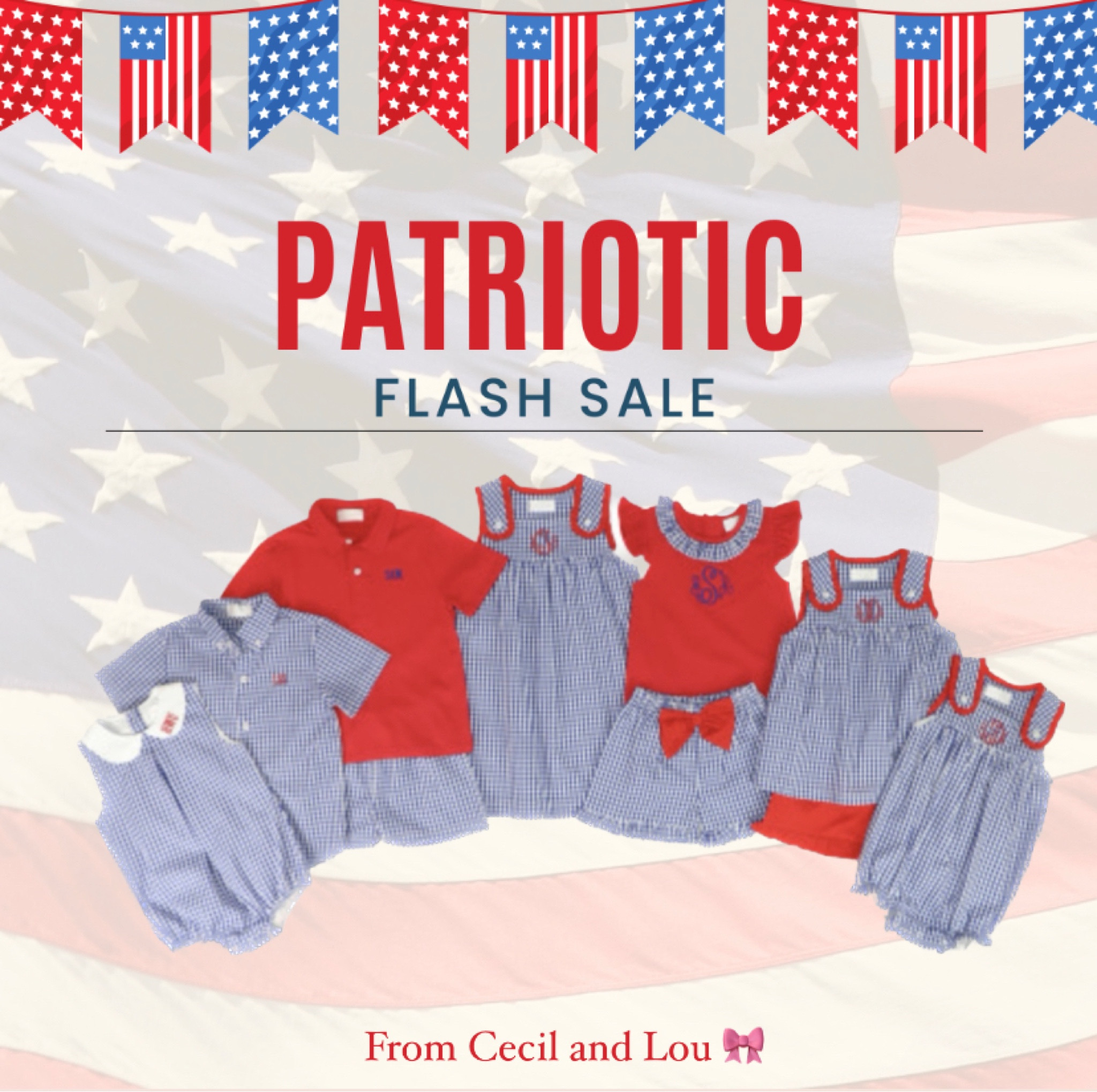 Patriotic outfits 🇺🇸
Perfect for siblings sets! All sets $19.99 with a FREE monogram! 🙌🏼

#LTKsalealert #LTKkids #LTKSeasonal