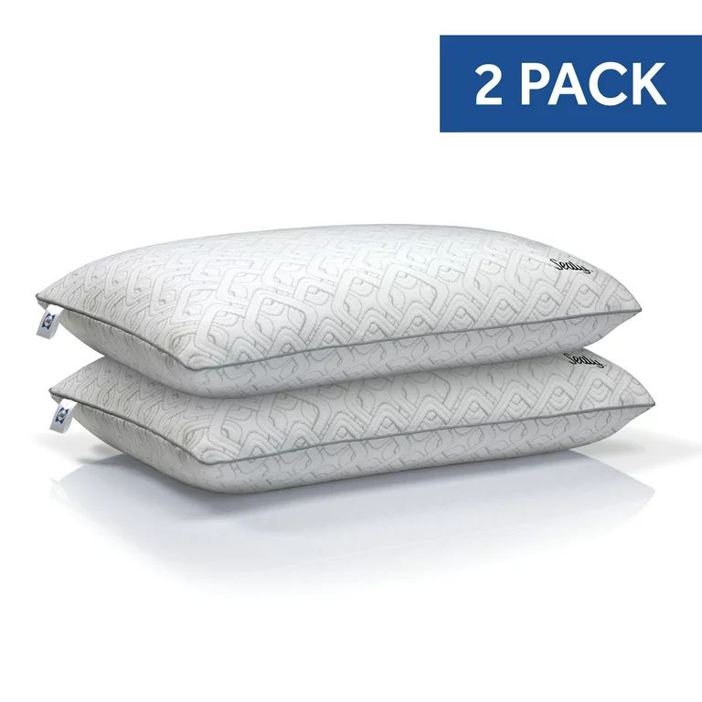 Sealy Medium Support Memory Foam Bed Pillow, Standard, 2 Pack | Walmart (US)