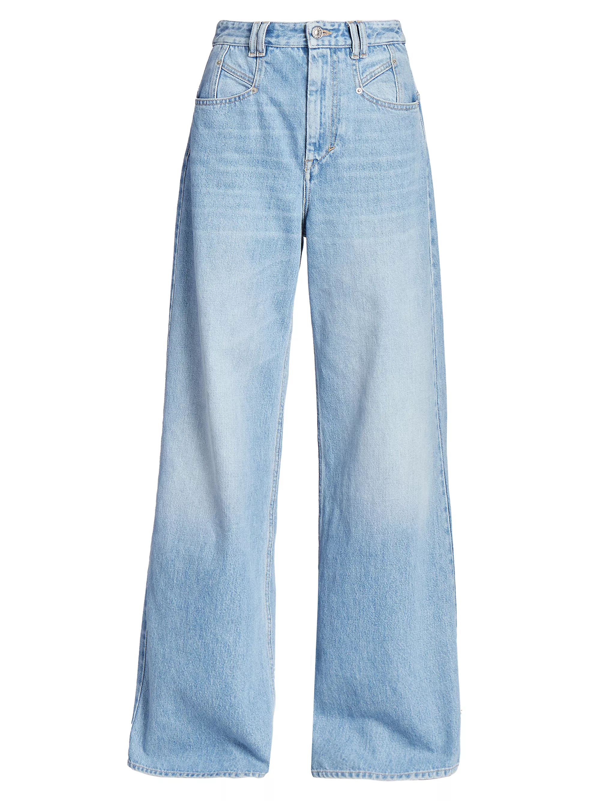 Lemony High-Rise Wide-Leg Jeans | Saks Fifth Avenue