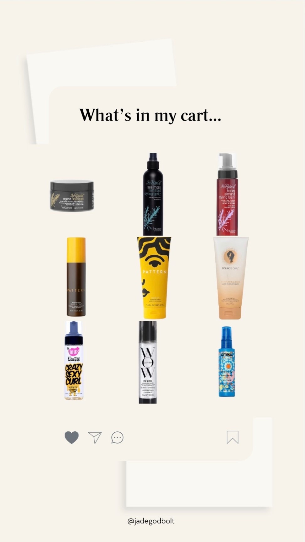 What’s in my cart - styling products! 

Leave in conditioner, setting foam, curls, anti frizz treatment

#LTKselfcare #LTKmomlife #LTKBeauty