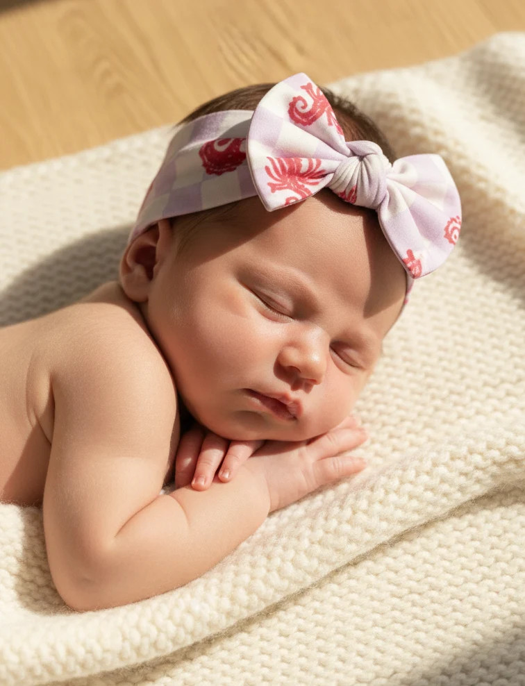 Seahorse Splash Collection | Bamboo Headband - Lavender | Shae and Palmer