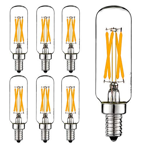 LiteHistory LED Bulb Dimmable 6W Equal Warm White 2700K T6 T25 E12 Candelabra Bulb 60 watt for Ch... | Amazon (US)