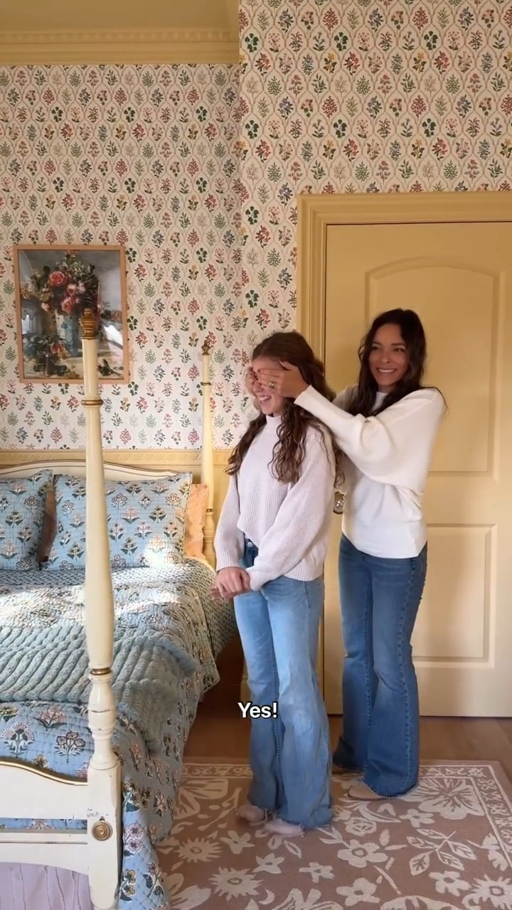 A golden room for our sun filled girl! 💛There is so much about the past year and her health that felt out of my control, and we channeled a lot of that energy/emotions into something good for her. 

This room became such a special project to dream up with Veronica. She chose the color, wallpaper, and many of the details! So happy she can have this space to create in, and to escape when life feels heavy. We were both in tears when I finally got to show her the outcome. 🥹

Thank you to each of you who have been such an encouragement to us during this project! 

#roomdesign

#LTKmomlife #LTKHome