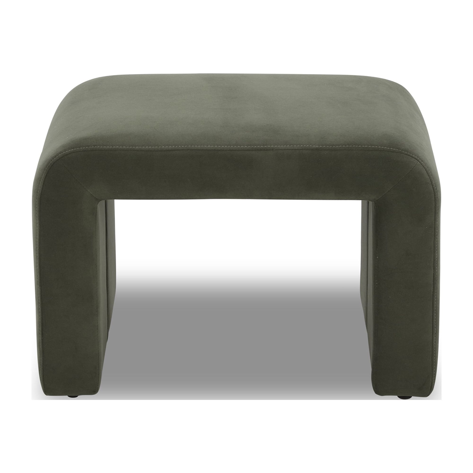 Better Homes & Gardens Juliet Velvet Waterfall Ottoman, Olive - Walmart.com | Walmart (US)