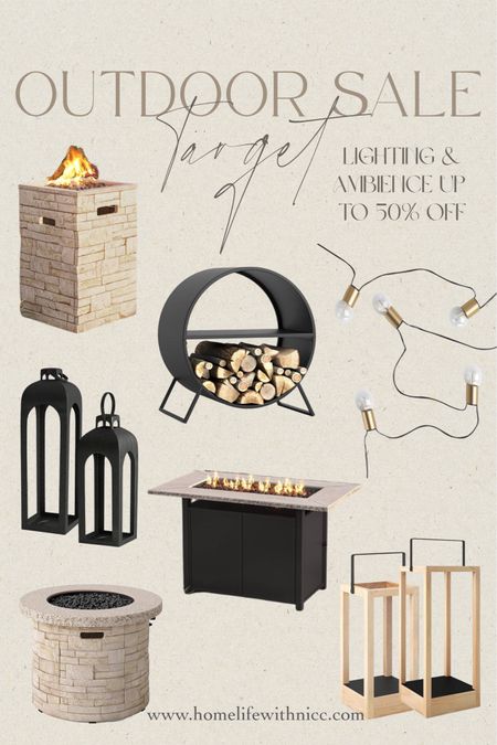Fire pits, lanterns, and fire accessories for the patio! Create your perfect outdoor space with all this beautiful ambient lighting! #Outdoorlighting #outdoorspaces #lighting #lanterns #fire #candles #firepit

#LTKhome #LTKstyletip #LTKSeasonal