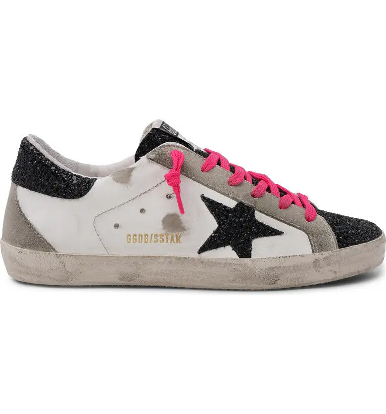 Superstar Glitter Low Top Sneaker | Nordstrom