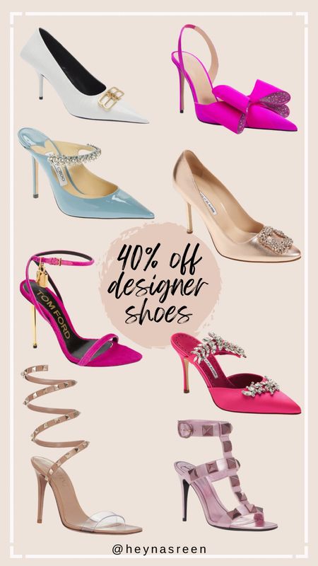 40% off designer shoes 

#LTKshoecrush #LTKsalealert #LTKCyberWeek