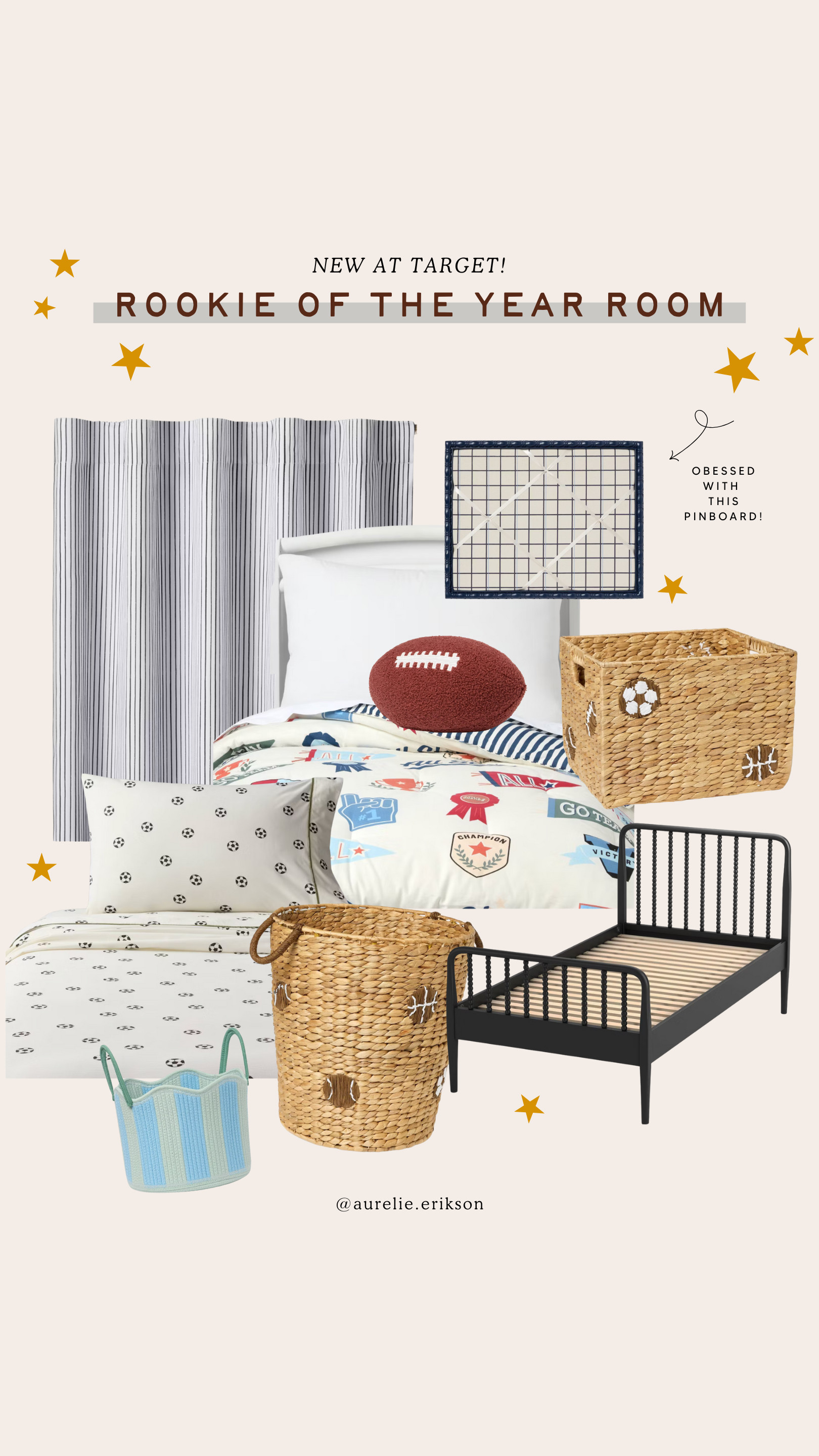 Sports-themed room for boys from Target! I love the new baskets from Pillowfort! 

 #LTKHome #LTKFindsUnder50 #LTKKids