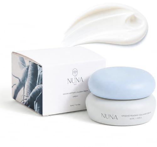 NUNA Ginseng Heritage Collagen Cream - Rich Face Cream with Fermented Ginseng and 8 Peptide Forms, Centella Asiatica and Hydrolized Collagen, 1.01 fl oz | Amazon (US)
