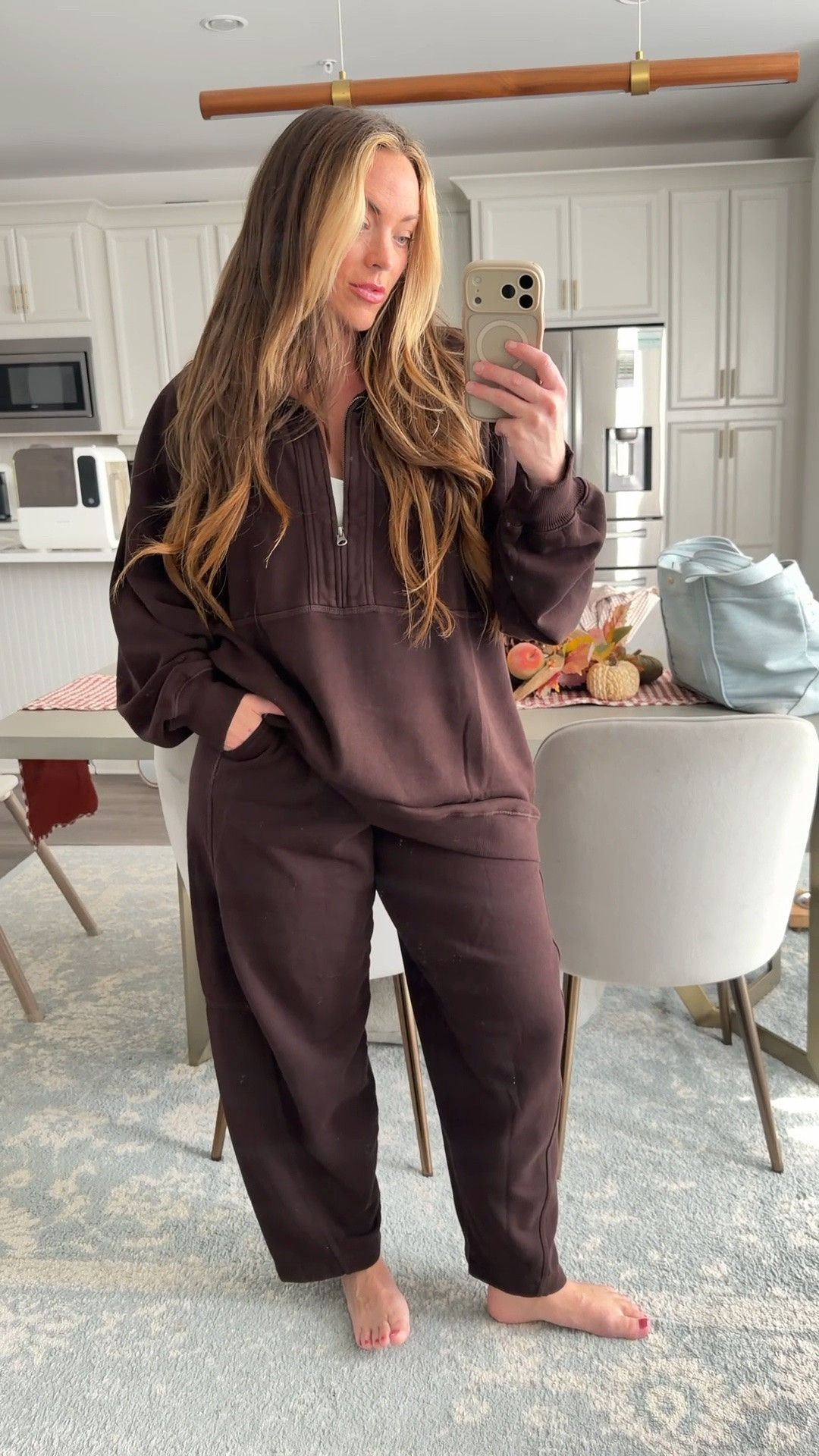 Cozy loungewear for Fall 🍁🍂🍁 
I’m in large top, large tall pants

#LTKmomlife #LTKSeasonal #LTKMidsize