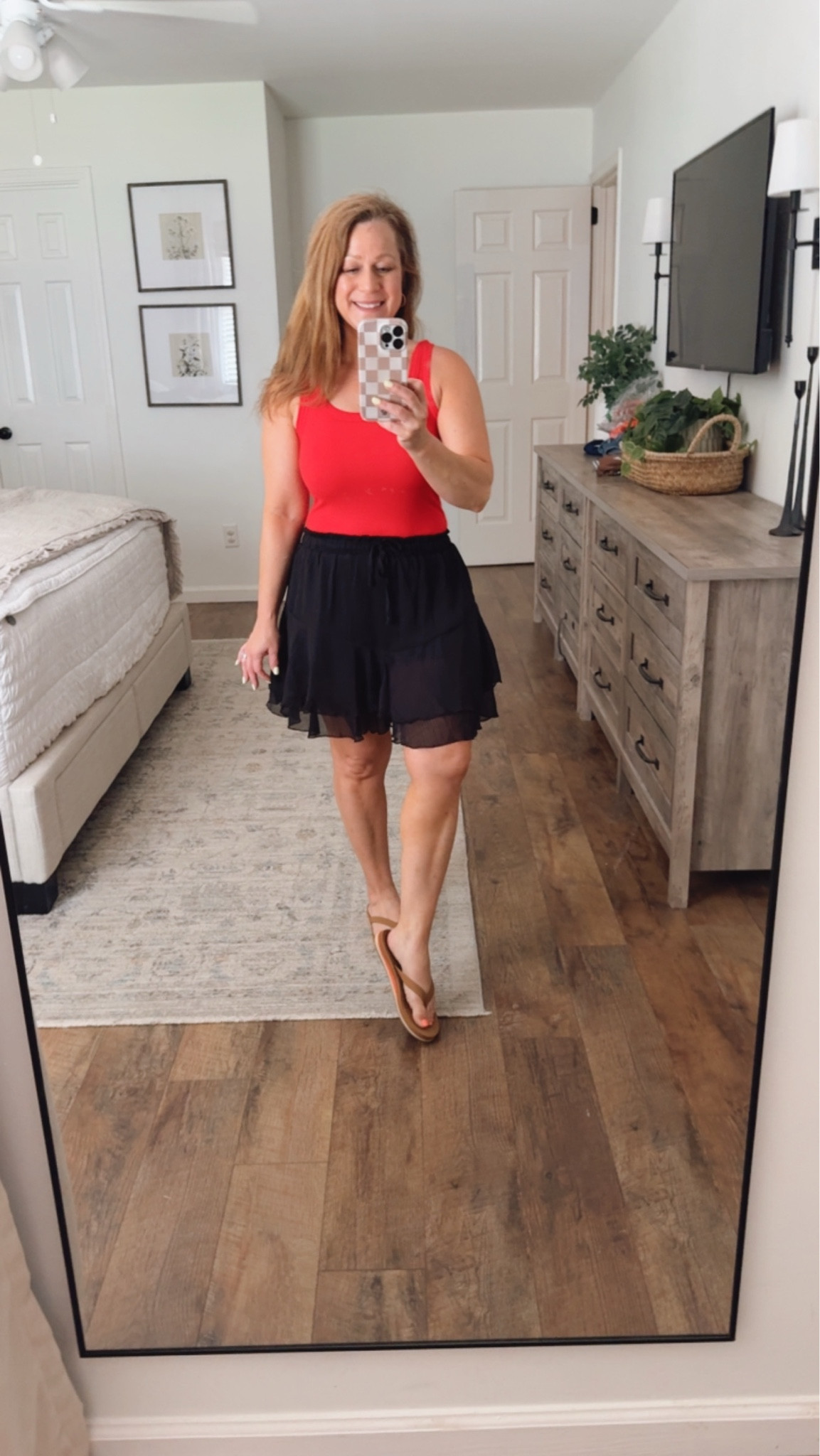 Summer outfit idea 
The body suit has full bottom coverage
Skort has built in shorts and is lightweight and flowy 

I am in a small in both

#LTKootd #LTKSeasonal #LTKPetite