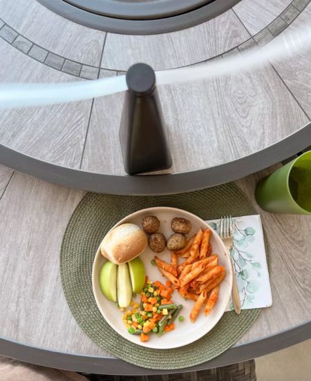 Enjoying dinner outside on this summer night, bug free!!
Bug free fan, dinner plates, lightweight plates, placemats, woven placemats, amazon finds 

#LTKHome