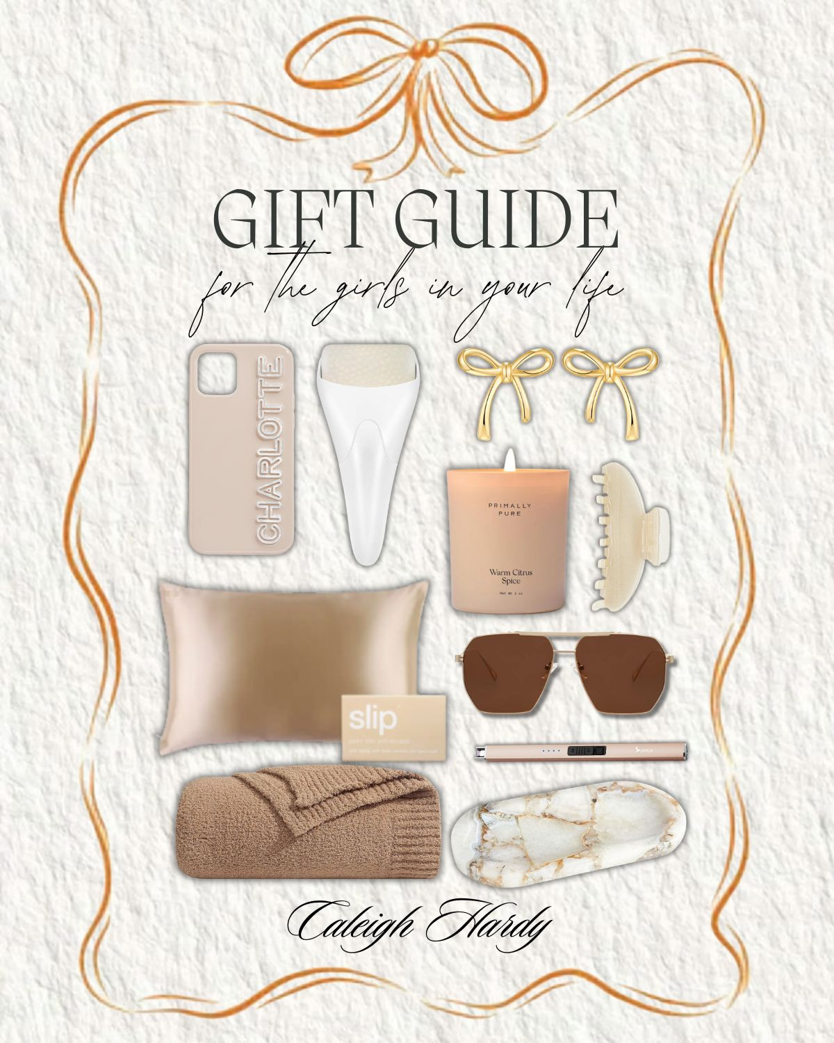 Gift Guide: for the girls in your life✨

gift guide, gift guide for her, gift guide for friends, neutral gift guide, earrings, primally pure, claw clip, sunglasses, marble tray, blankets, slip pillow case, personalized phone case, ice roller, Caleigh Hardy 

 #LTKCyberWeek #LTKGiftGuide #LTKHoliday