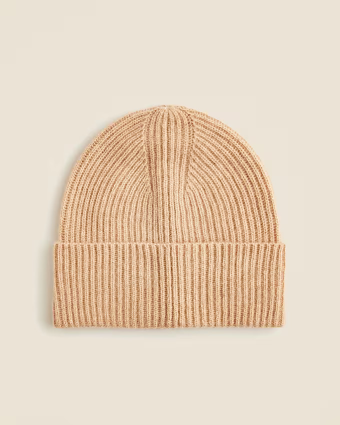 Ribbed cashmere beanie | J. Crew US