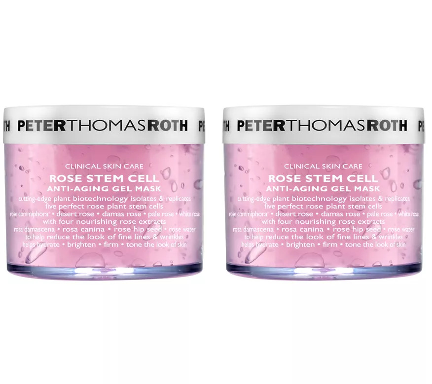 Peter Thomas Roth Super-Size Rose Stem Cell GelMask Duo - QVC.com | QVC