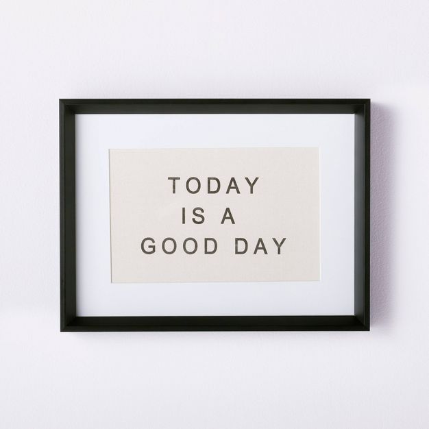 12&#34; x 16&#34; Today is a Good Day Framed Wall Canvas Brown - Threshold&#8482; designed with S... | Target
