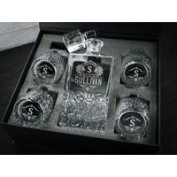 Personalized Whiskey Decanter Set, Groomsmen Gifts, Anniversary Gift For Husband, Gifts Him, Bourbon Men | Etsy (US)