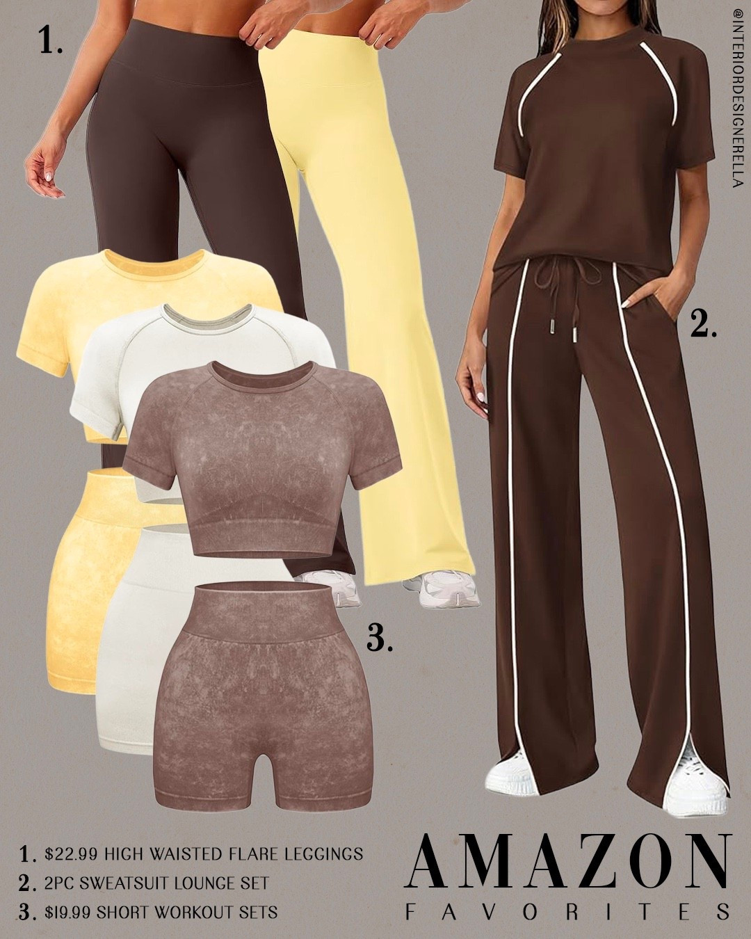 Amazon butter yellow + rich cocoa athleisure favorites!✨ Click on the “Amazon ootd” collections on my LTK to shop!🤗 Have an amazing day!! Xo!!

#LTKootd #LTKActive #LTKWorkwear