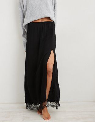 Aerie Satin Maxi Skirt | Aerie