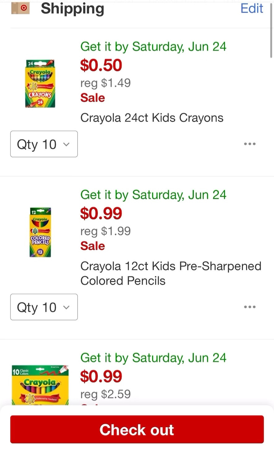 Crayola 12ct Kids Pre-Sharpened Colored Pencils