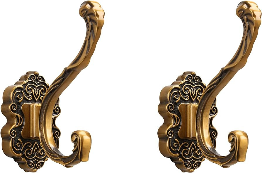 Amazon.com: SDH Coat Hooks Wall Mounted - Decorative Towel Hooks - Aluminum Heavy Duty Wall Hooks... | Amazon (US)