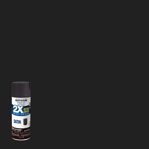 Dark Walnut, Rust-Oleum American Accents 2X Ultra Cover Satin Spray Paint- 12 oz | Walmart (US)