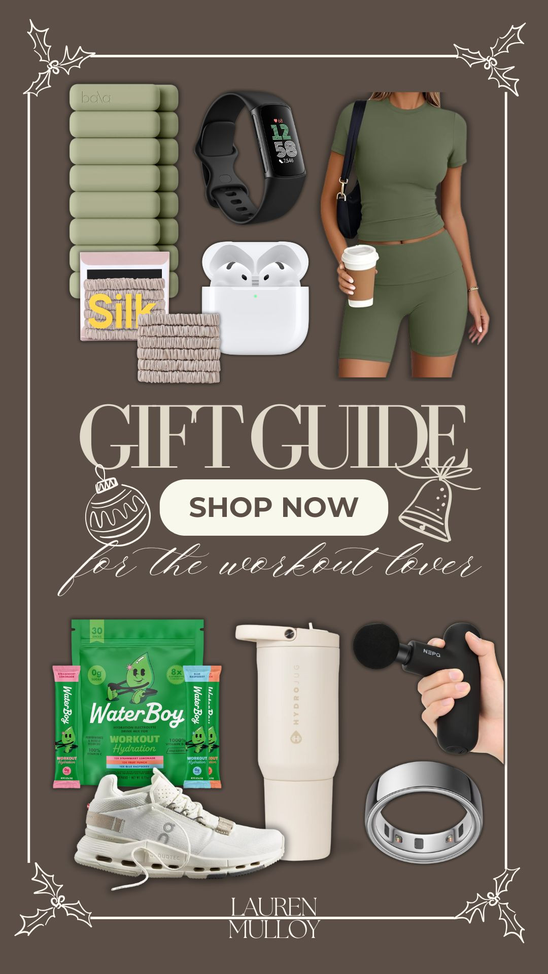 Gift Guide for the Workout Lover! 

christmas gift, finds under 100, activewear, gifts for her, gifts for him, wataerboy, hydrojug, oura ring, fitbit, airpods, gift guide, lu mulloy, lauren mulloy 

 #LTKGiftGuide #LTKHoliday #LTKSeasonal