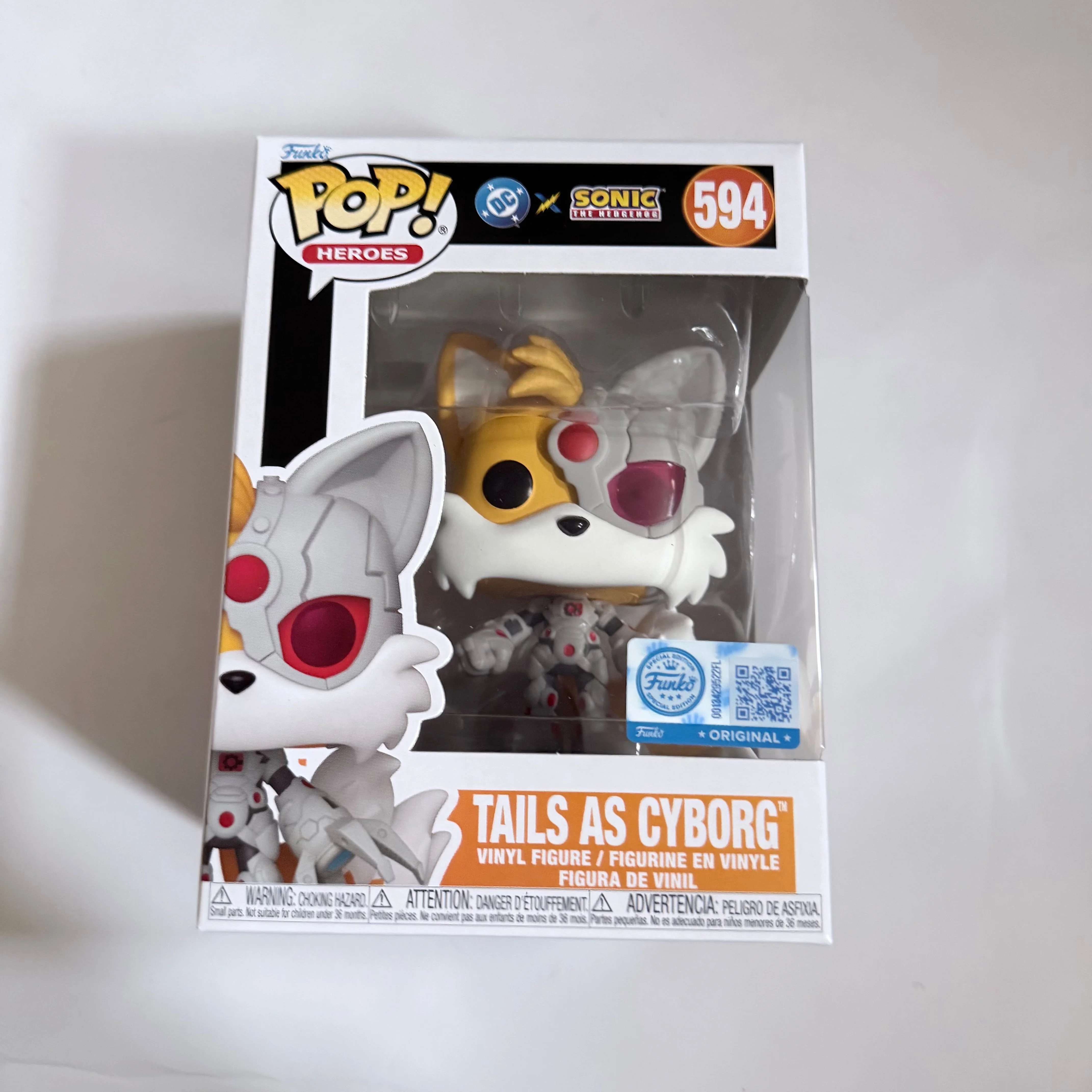 Funko POP! Heroes: DC x Sonic #594 Tail As Cyborg & Protector | Walmart (US)