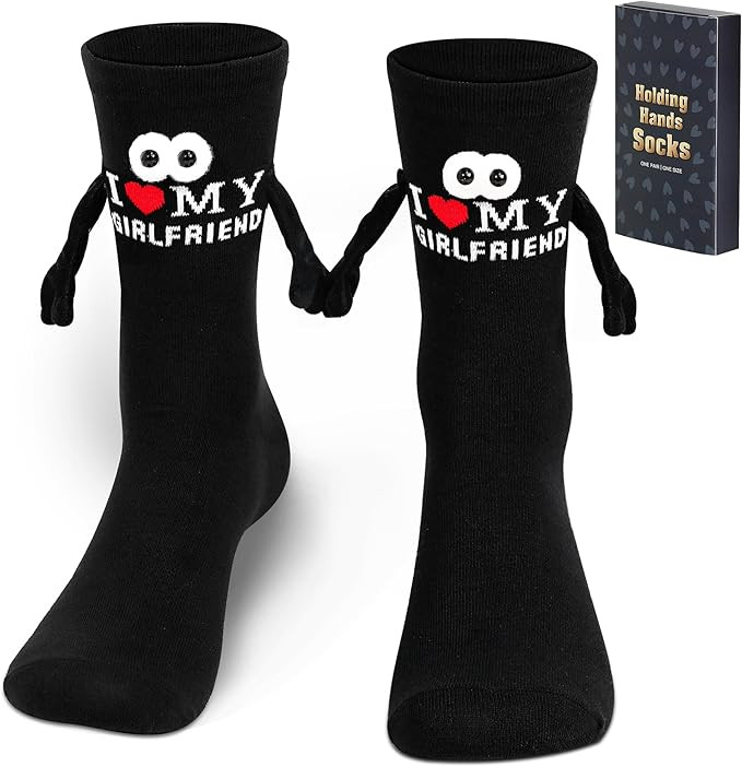 Parma77 Gift for Boyfriend, Valentines day gifts for him, Magnetic Holding Hands Socks, Romantic ... | Amazon (US)