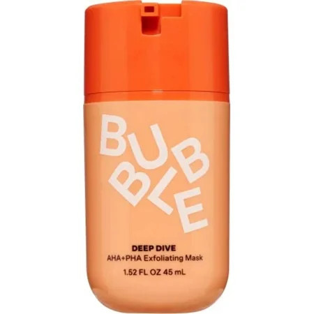 Bubble Skincare Deep Dive AHA + PHA Exfoliating Mask All Skin Types Wash-off Mask 1.52 fl oz / 45ml | Walmart (US)