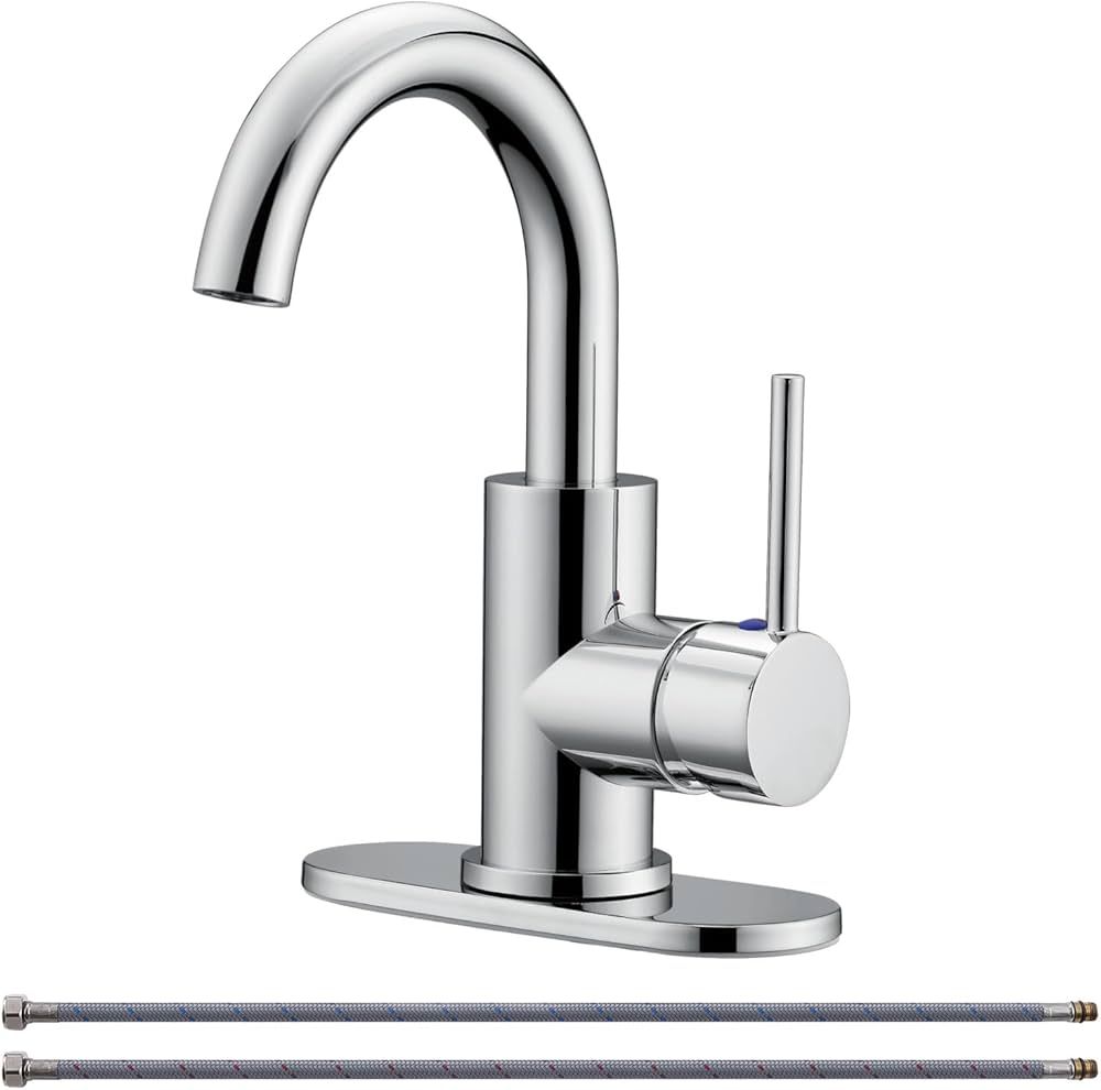 RKF Bar Sink Faucet Polished Chrome Single Hole Bathroom Sink Faucet Utility for Kitchen Small RV... | Amazon (CA)