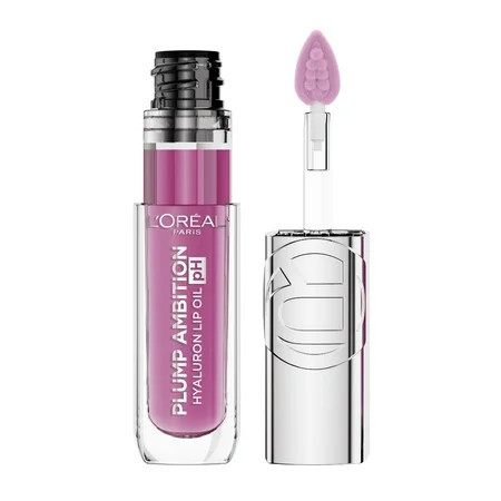 L'Oreal Paris Plump Ambition Plump Ambition pH Hyaluron Lip Oil, pH Lilac, 0.16 fl oz | Walmart (US)