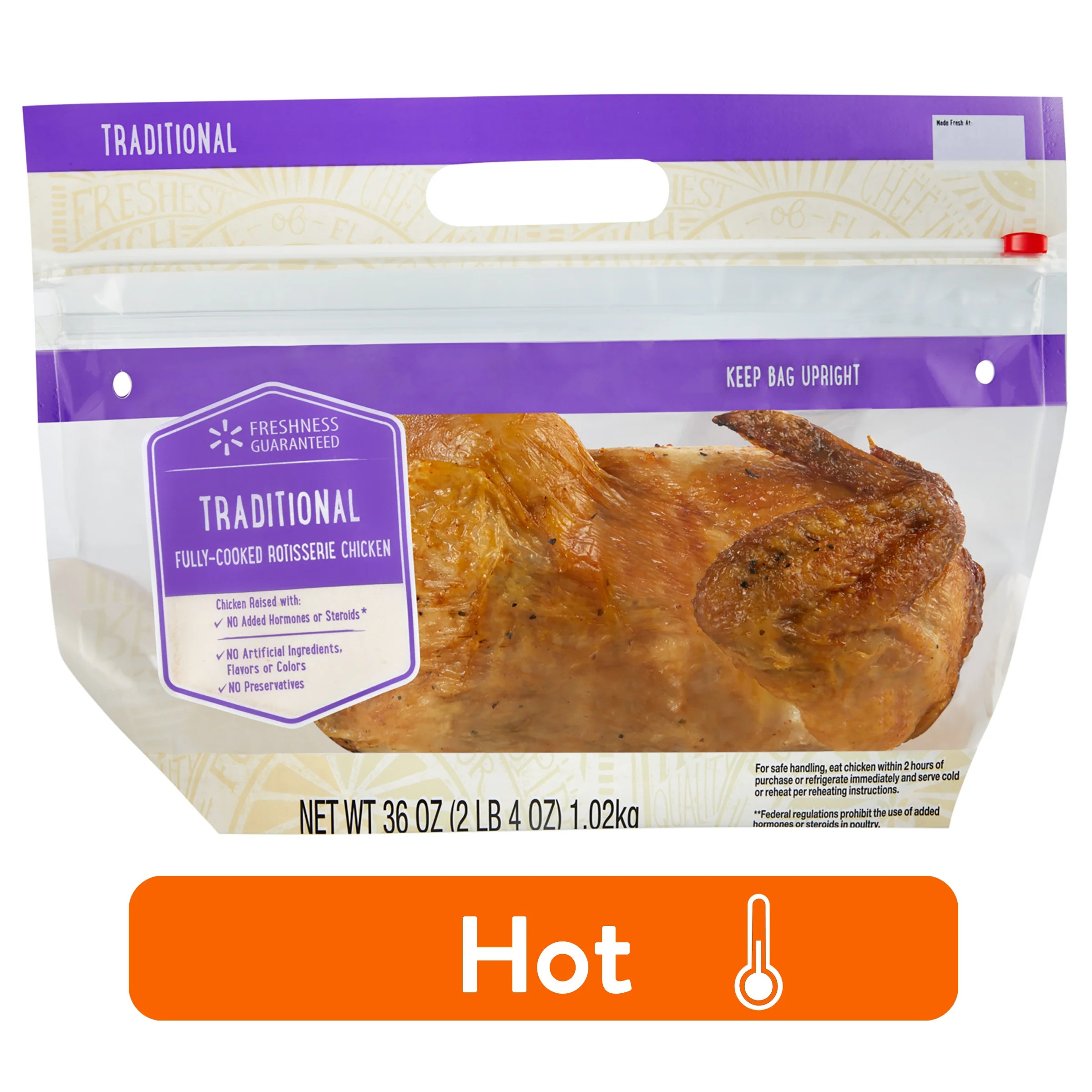 (Hot) Freshness Guaranteed Traditional Rotisserie Whole Chicken, 2.25 lb | Walmart (US)