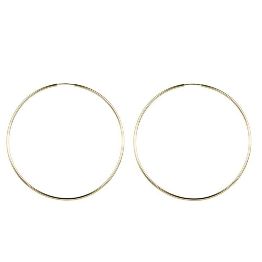 Loren Stewart Ultra-Light 14K Gold Hoops Earring | goop