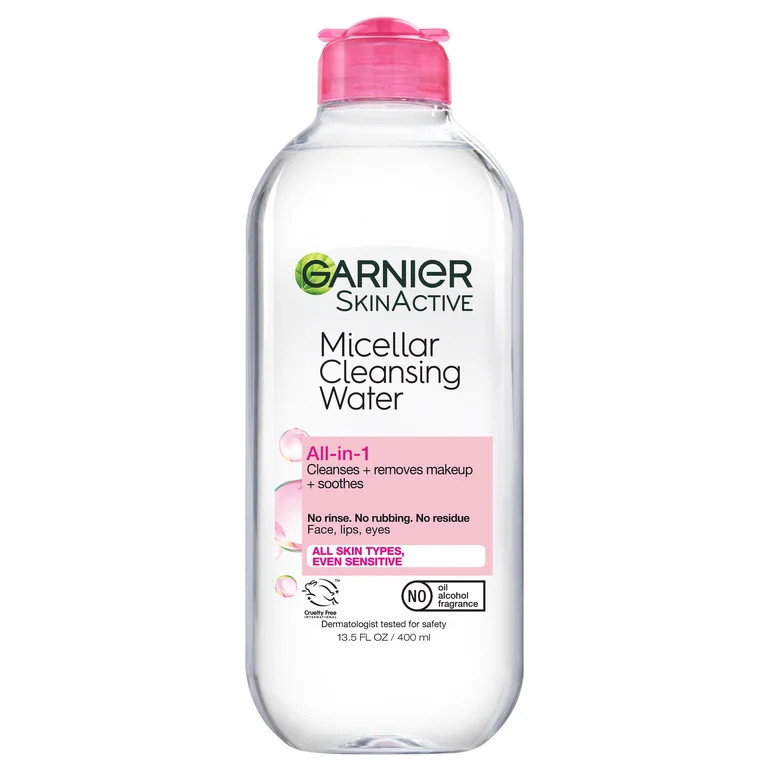 Garnier Micellar Cleansing Water 400ML Pink Feature Only 13.5 fl oz | Walmart (US)