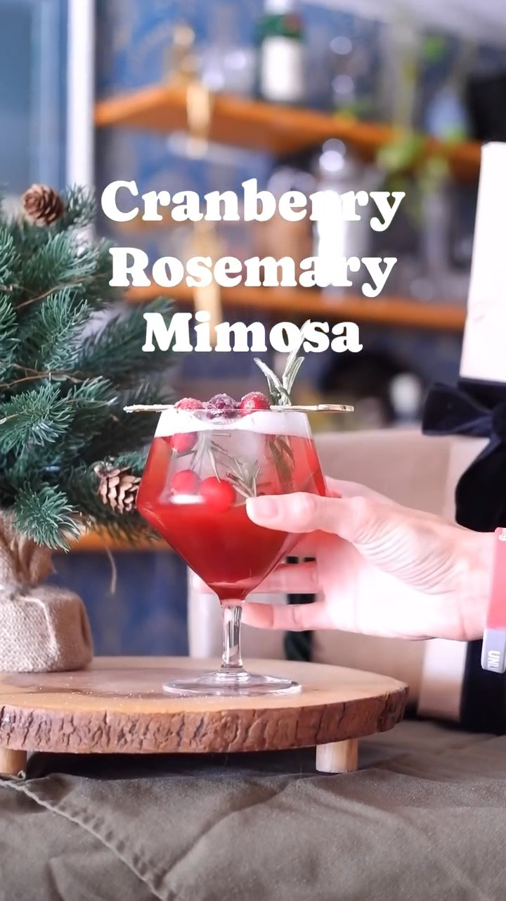 25 days of Christmas cocktails continues with the cranberry rosemary mimosas! Perfect for preparing for a crowd and for sipping on Christmas morning as you open presents. Top it off with Prosecco and garnish with sugared cranberries and rosemary for a simple but festive cocktail! Comment or DM “garnish” and I’ll send you the video of how I made these pretty garnishes!

You can also customize the flavor easily by adding orange juice for a bit of sweet citrus flavor, or keep it out for enjoy a tangy cranberry-forward version. Also keep an eye on the cranberry juice you use as that will impact the flavor a lot. I used 100% cranberry juice from @traderjoes which isn’t sweet. Cheers to Christmas cocktails and joyful celebrations! 🍹🎄✨

Cranberry Rosemary Mimosa
.5 oz rosemary syrup
2.5 oz cranberry juice 
.5 oz orange juice (optional)
Prosecco to top
Sugared cranberries and rosemary to garnish 

Enjoy!

Christmas cocktails | holiday mimosas | cranberry cocktails | mimosa recipes | christmas morning | easy cocktails | home bar