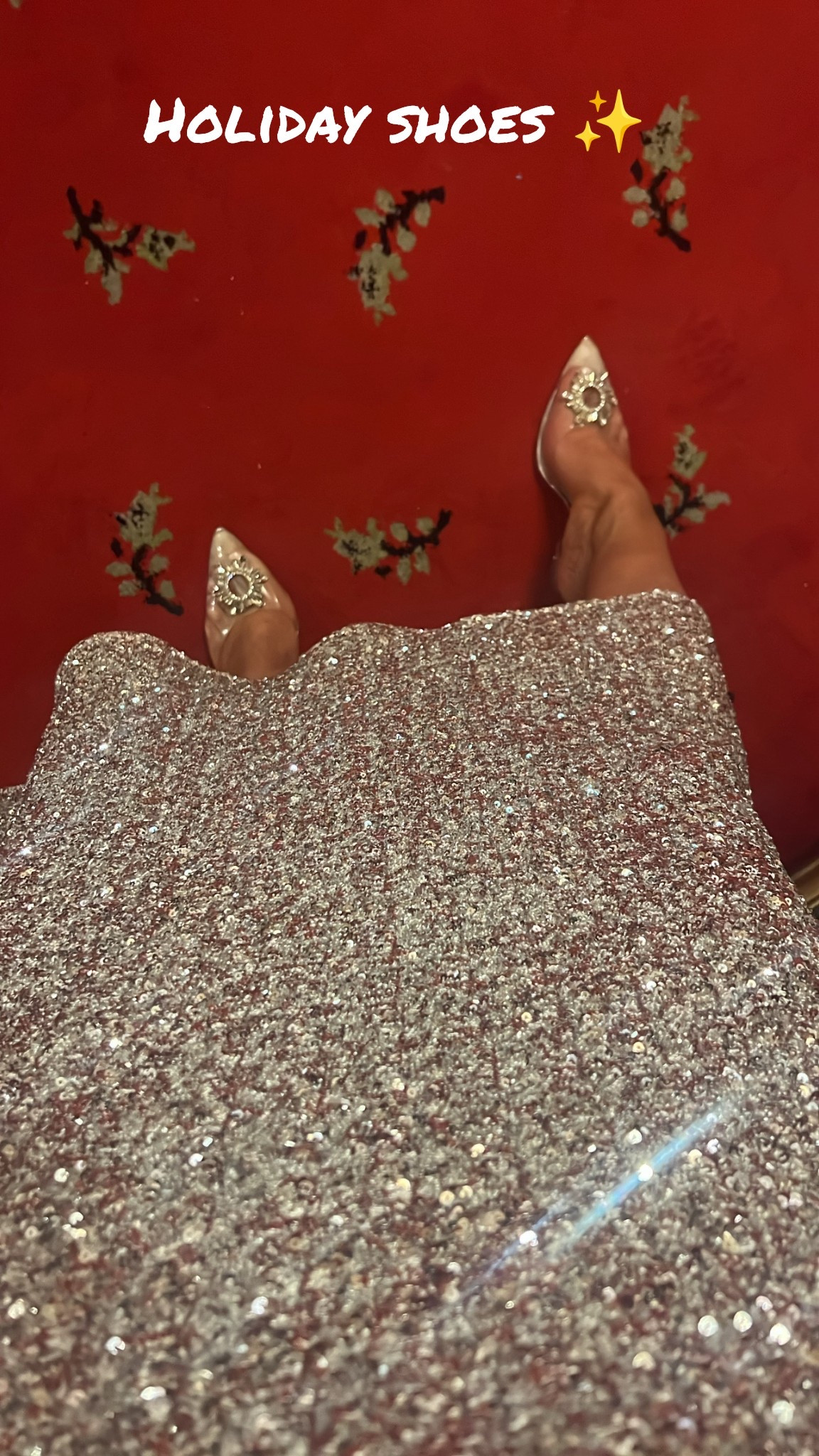 What I wore to the Nutcracker ballet. I love these shoes for holiday sparkle! ✨ Holiday outfit, nude heels, holiday shoes, Christmas shoes, date night shoes. My dress (I wore it as a skirt with a gray mock neck sweater over it) is stunning from Zara so I can’t link it so linked similar ones, these shoes would make a great gift, gift idea for her, Amazon find @amazon #LTKshoecrush #LaidbackLuxeLife

Hey Beautiful! Feel free to comment on this post if you have any questions! 🫶🏽

Follow me for more fashion finds, beauty faves, lifestyle, home decor, sales and more! So glad you’re here!! XO, Karma

#LTKdayinmylife #LTKHoliday #LTKGiftGuide
