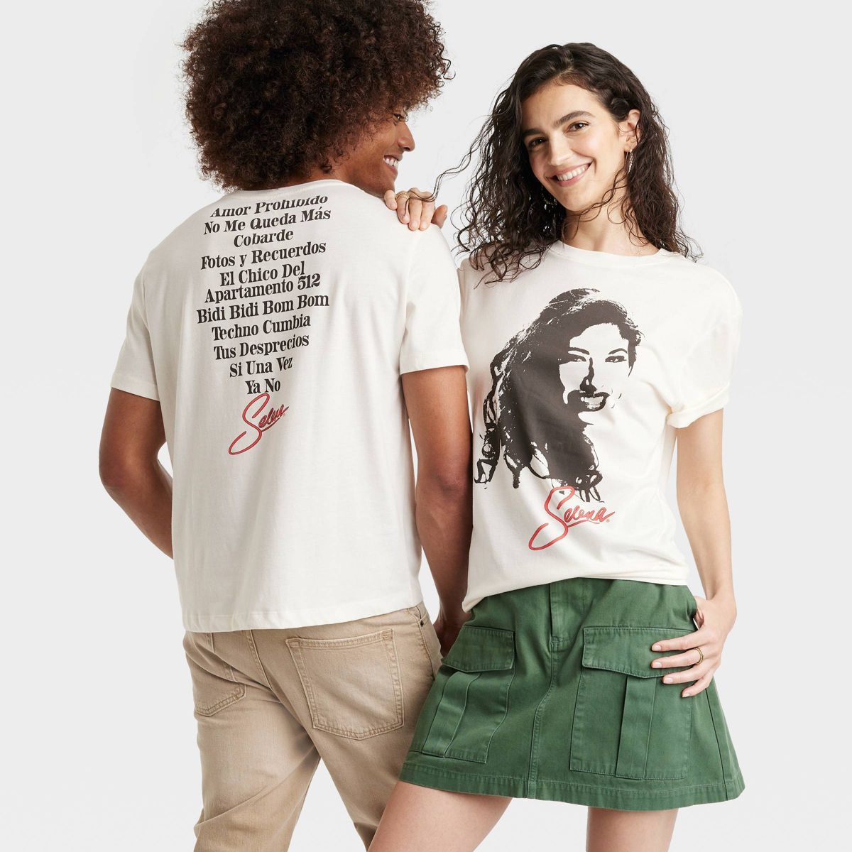 Latino Heritage Month Adult Selena Short Sleeve Graphic T-Shirt - White | Target