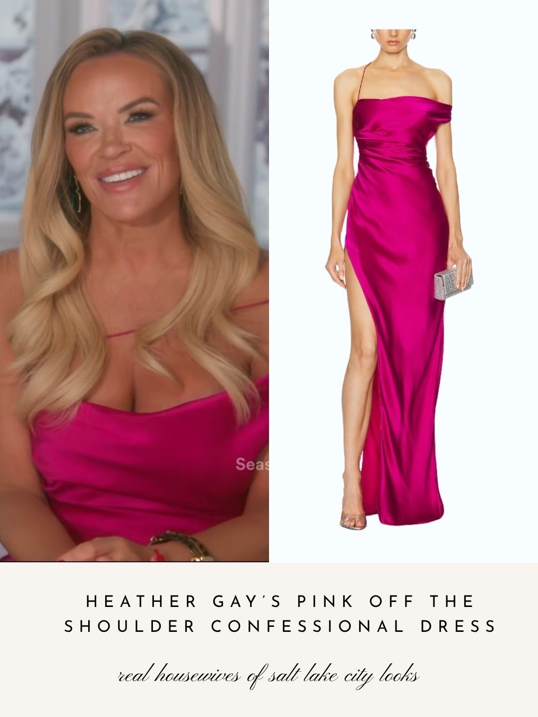 Heather Gay’s Pink Off The Shoulder Confessional