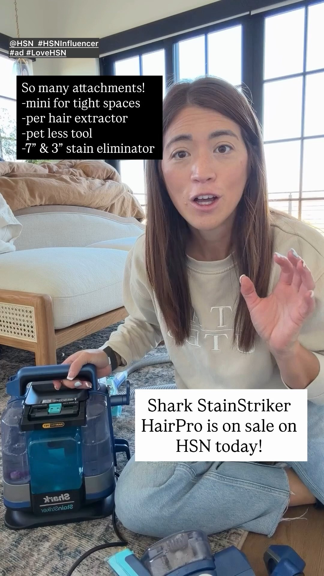 Deep cleaning before the holidays, this Shark Stainstriker has every attachment you need + self cleans! 
$30off + and extra $15 for first time order with code: WELCOME2025

@HSN  #HSNInfluencer  #ad #LoveHSN